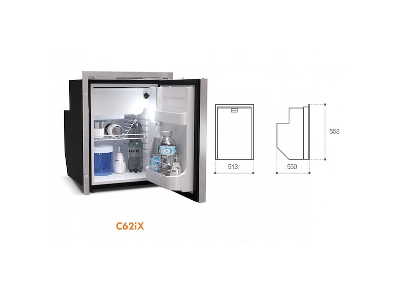 Frigo-freezer Vitrifrigo in acciaio inox - C62 iX OCX2