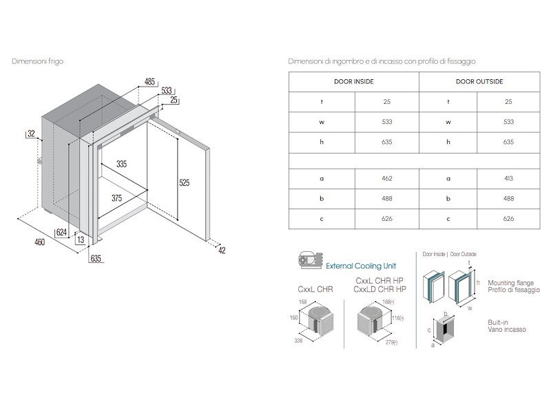 Frigo-freezer in acciaio inox - C75LX OCX2