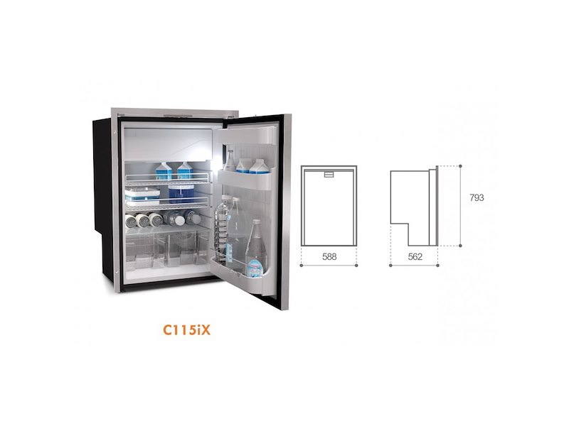 Frigo-freezer Vitrifrigo in acciaio inox - C115 iX OCX2