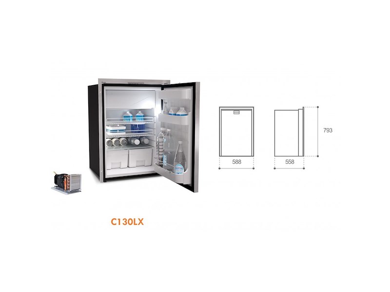 Frigo-freezer Vitrifrigo in acciaio inox - C130 LX OCX2