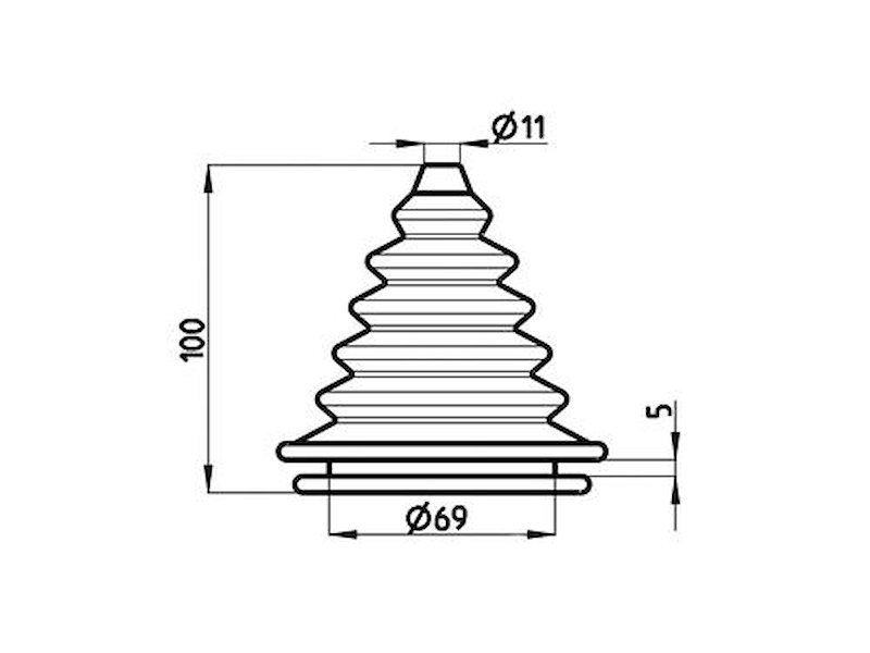 Cuffie passacavo soffietto ad incastro