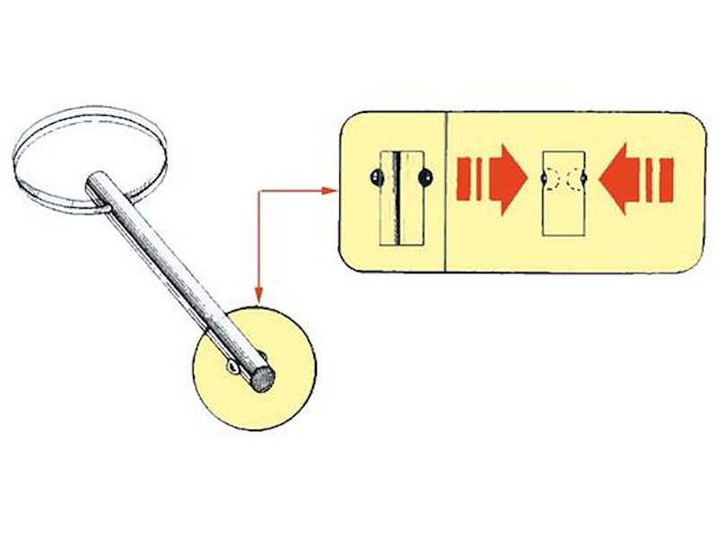 Spinotto autobloccante in acciaio inox