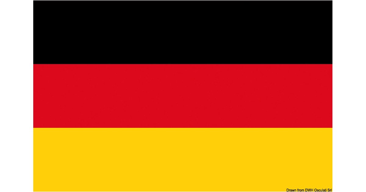 Bandiera Con Occhiello E Cordino Bandiera Germania Yachticon