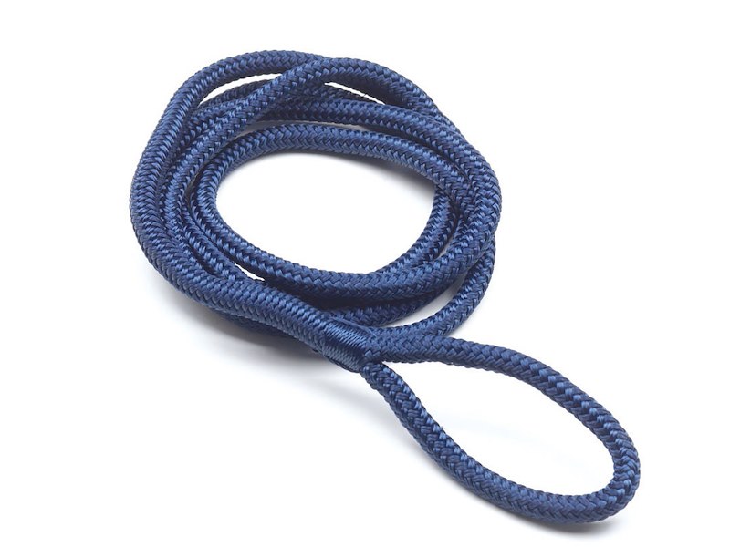 Cima in poliestere alta tenacità per fissaggio parabordi con occhiello