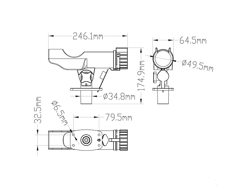 Portacanna in polipropilene 