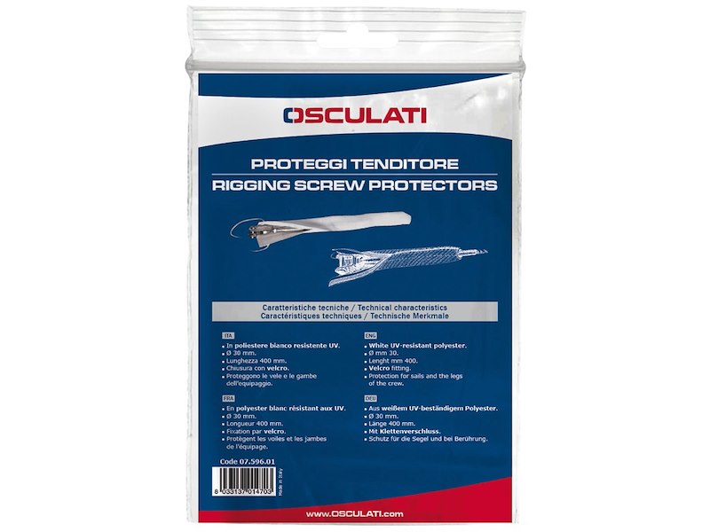 Proteggi tenditore in poliestere bianco resistente UV 