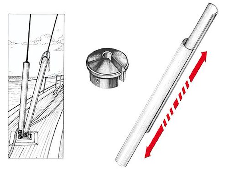 Profilo copri sartie e tenditori in alluminio anodizzato 