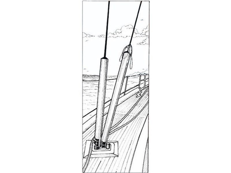 Profilo copri sartie e tenditori in alluminio anodizzato 