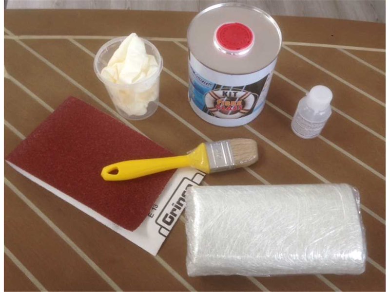 Kit Fibre Glass Blue Marine