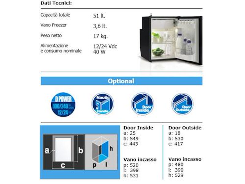 Frigorifero Vitrifrigo C51 i