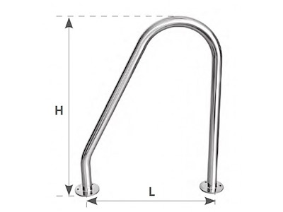 Maniglia di risalita in acciaio inox 