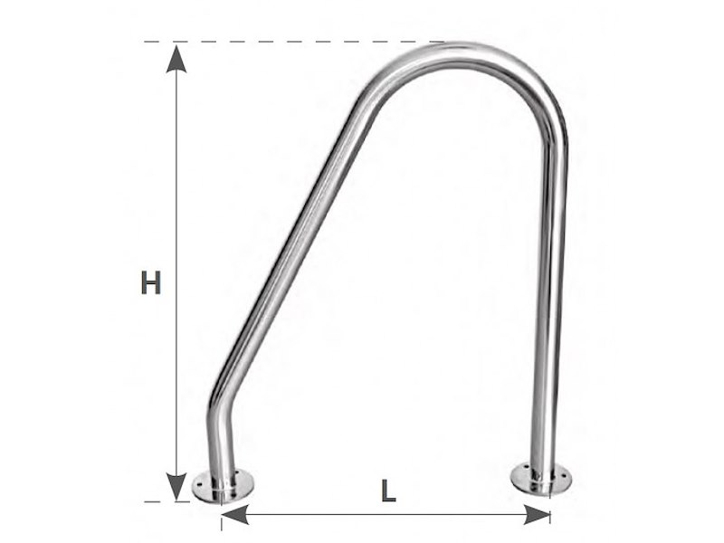 Maniglia di risalita in acciaio inox